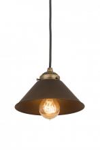 Meyda Black 189320 - 8"W Revival Chic Mini Pendant