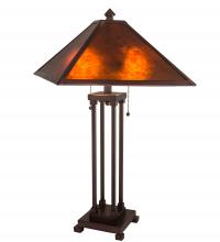 Meyda Black 218344 - 28" High Mission Prime Table Lamp