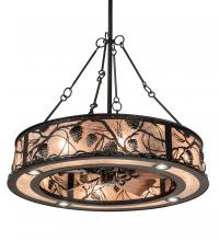 Meyda Black 218525 - 45" Wide Whispering Pines Chandel-Air