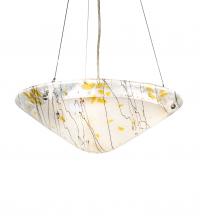 Meyda Black 227713 - 18" Wide Metro Fusion Ramoscelli Inverted Pendant