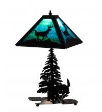 Meyda Black 228148 - 21" High Lone Deer Table Lamp