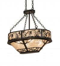 Meyda Black 230600 - 30" Long Whispering Pines Oblong Inverted Pendant