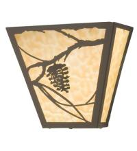 Meyda Black 23949 - 13"W Whispering Pines Wall Sconce