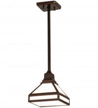 Meyda Black 244414 - 7" Square Mission Prime Pendant