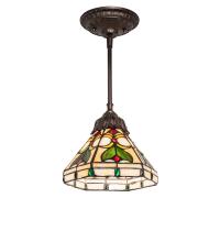 Meyda Black 244867 - 8" Wide Middleton Mini Pendant