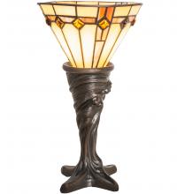 Meyda Black 244891 - 15" High Belvidere Mini Lamp