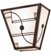 Meyda Black 247068 - 13" Wide Revival Deco Wall Sconce