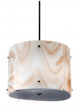 Meyda Black 254299 - 19.5" Wide Metro Cognac Swirl Pendant