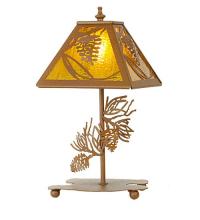 Meyda Black 30158 - 15"H Whispering Pines Accent Lamp