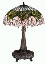 Meyda Black 30513 - 31" High Tiffany Cabbage Rose Table Lamp