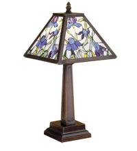 Meyda Black 30886 - 19"H Mosaic Iris Accent Lamp