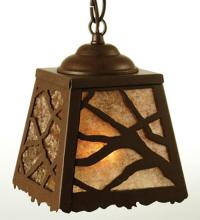 Meyda Black 50939 - 6" Square Branches Mini Pendant