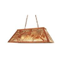 Meyda Black 65595 - 33" Long Whispering Pines Oblong Pendant