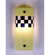 Meyda Black 71033 - 5"W Metro Fusion Yellow Taxi Wall Sconce