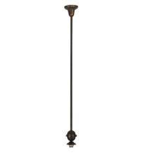 Meyda Black 74257 - 5"W Revival Vintage Copper 1 LT Deco Ball Pendant Hardware