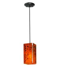 Meyda Yellow 111290 - 5"Sq Metro Magma Quadrato Mini Pendant