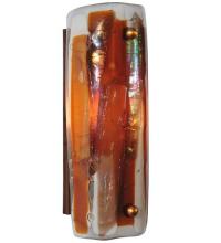 Meyda Yellow 116174 - 4"W Metro Fusion Marina Glass Wall Sconce