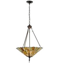 Meyda Yellow 121146 - 20.25"W Delta Jadestone Inverted Pendant