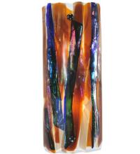 Meyda Yellow 122396 - 6.5"W Metro Fusion Oceano Glass Wall Sconce