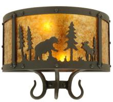 Meyda Yellow 126762 - 13.5" Wide Wildlife at Pine Lake Wall Sconce