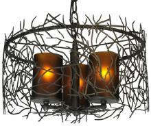 Meyda Yellow 135707 - 14" Wide Twigs 3 Light Pendant