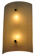 Meyda Yellow 141927 - 9"W Metro Fusion Dragonfly Glass Wall Sconce