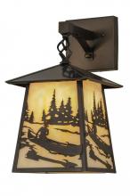 Meyda Yellow 150684 - 8"W Stillwater Canoe At Lake Hanging Wall Sconce