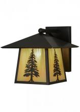 Meyda Yellow 150781 - 12"W Stillwater Tall Pine Solid Mount Wall Sconce