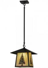 Meyda Yellow 150785 - 12"Sq Stillwater Tall Pine Pendant