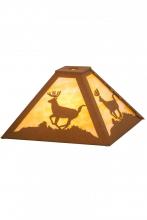 Meyda Yellow 15265 - 12"Sq Lone Deer Shade