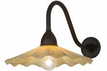 Meyda Yellow 156152 - 16"W Metro Galatia Scalloped Beige Wall Sconce