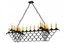 Meyda Yellow 162857 - 71"L Picadilly 23 LT Oblong Chandelier