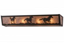 Meyda Yellow 165969 - 30" Wide Running Horses Vanity Light