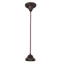 Meyda Yellow 168509 - 4"W Revival Mahogany Bronze Pendant Hardware