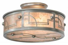 Meyda Yellow 178159 - 12"W Revival Deco Flushmount