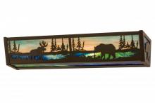 Meyda Yellow 178257 - 24"W Moose & Black Bear Vanity Light