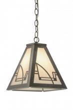 Meyda Yellow 179844 - 10"Sq Revival Deco Mini Pendant