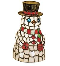 Meyda Yellow 18461 - 8.5"H Snowman Accent Lamp