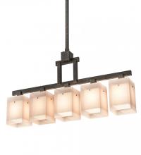 Meyda Yellow 187801 - 55"L Metro Quadrato 5 LT Pendant