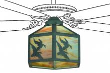 Meyda Yellow 22339 - 13"W Ducks in Flight Fan Light