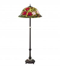 Meyda Yellow 229110 - 62" High Tiffany Rosebush Floor Lamp