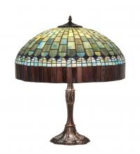 Meyda Yellow 232801 - 26" High Tiffany Candice Table Lamp