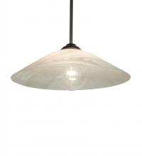 Meyda Yellow 236756 - 20" Wide Metro Blanco Swirl Pendant