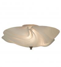 Meyda Yellow 242095 - 16" Wide Metro Blanco Swirl Organic Flushmount