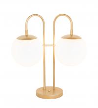 Meyda Yellow 254472 - 21" High Bola Deux 2 Light Table Lamp