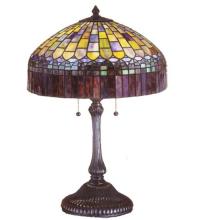 Meyda Yellow 26322 - 24"H Tiffany Candice Table Lamp