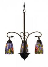 Meyda Yellow 27414 - 23"W Rosebush 3 LT Chandelier