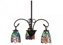 Meyda Yellow 27416 - 21" Wide Iris 3 Light Chandelier