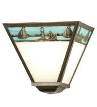 Meyda Yellow 29114 - 9"W Sailboat Wall Sconce