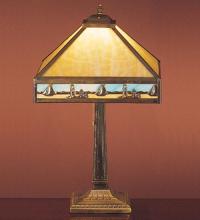 Meyda Yellow 31297 - 22" High Sailboat Mission Table Lamp